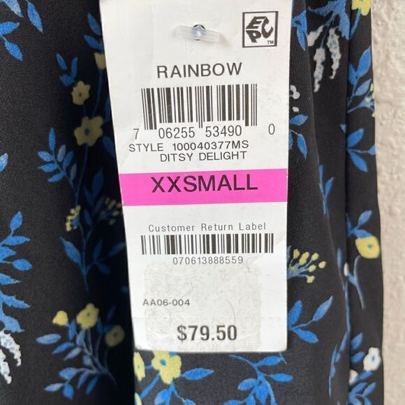 NWT Maison Jules Ditsy Delight Floral Midi Dress Size XXS - Picture 6 of 6